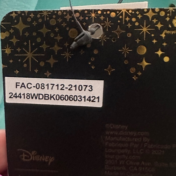 Disney Loungefly Ariel The Little Mermaid Mini Backpack with Cardholder - Picture 8 of 9